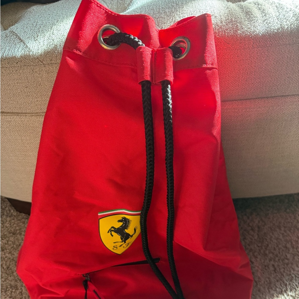 Ferrari Red Backpack with Logo - Picture 6 of 6